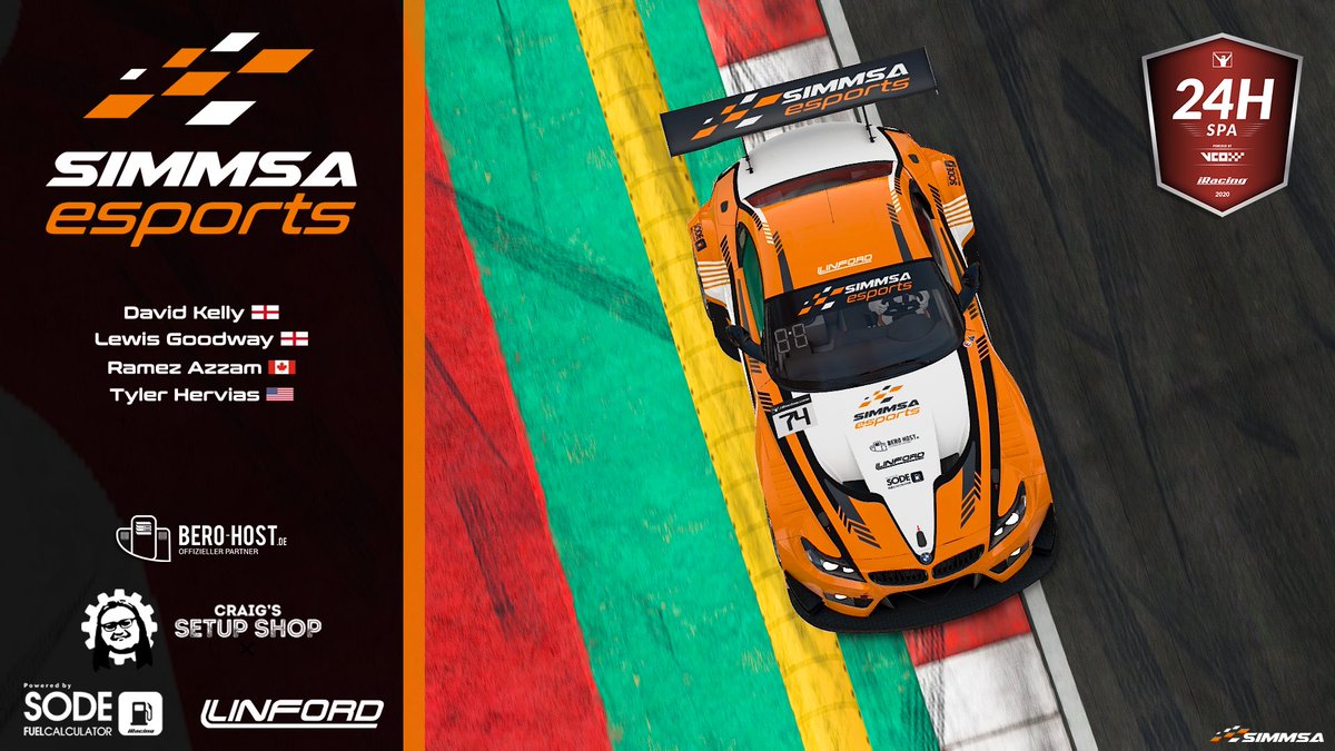 SIMMSA_Esports's tweet photo. today is race day! 24H Spa 💪🏻 on the @iRacing service in our three GT3’s 🤘🏻
•
#simulator #simracing #simracer #esports #eracing #virtualmotorsports #motorsports #racing #drivingsimulator #racingsimulator #iracing #berohost #sodefuelcalculator #linfordmotorsport #bmw #ferrari https://t.co/dQXGUmZSot