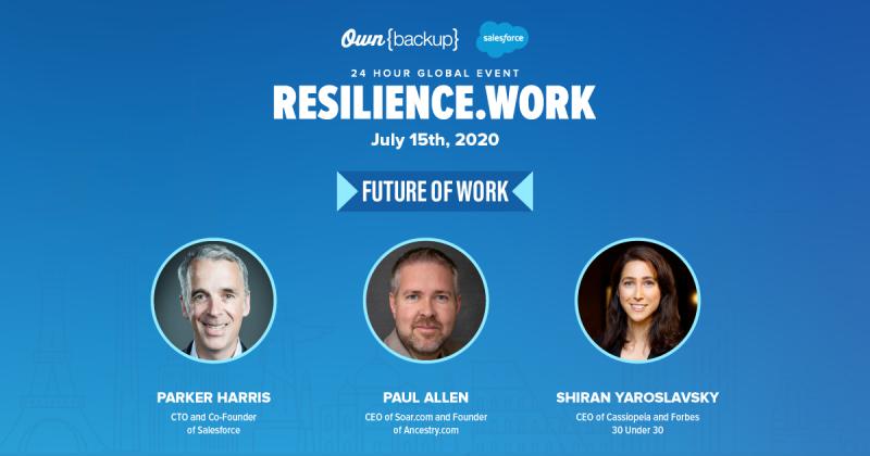 matk62's tweet photo. Join us at https://t.co/P7MXgU50WH to hear @parkerharris, Co-Founder of @salesforce, @paulballen Founder of https://t.co/ptqdy2WGTH & @SYaroslavsky as they share unique perspectives on the challenges that come with remote work. Learn more: https://t.co/t8bqeugwnZ #ResilienceWork https://t.co/E50TbrCtCd