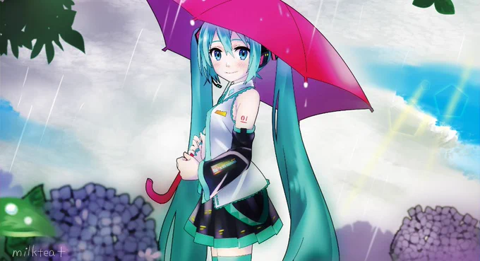 初音ミクさんと過ごす梅雨☔ 