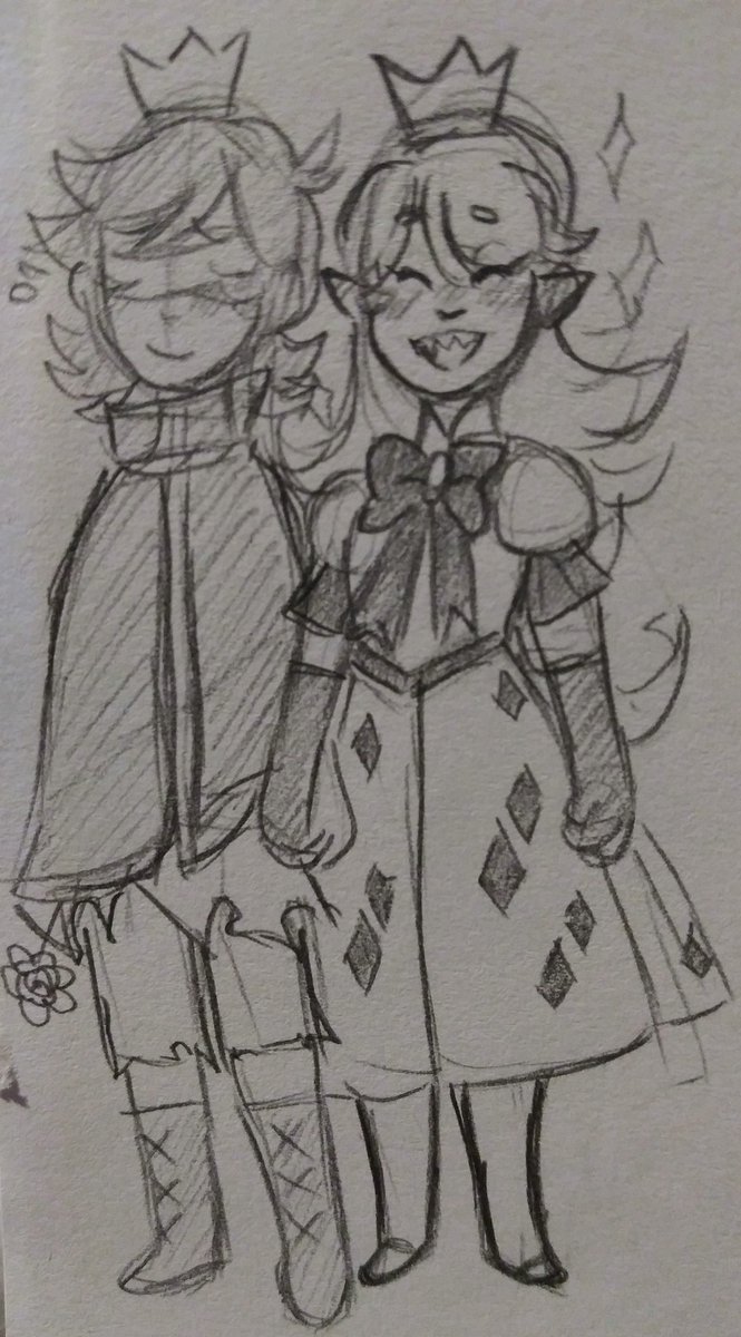 DemonKingUwU's tweet photo. Me new au 
The Blind Prince and The liar Princess 
Hehe basically they beans in this au uwu
#AHatInTime #QueenVanessa #AhitPrince #ahitau #au https://t.co/2resA9eTbN