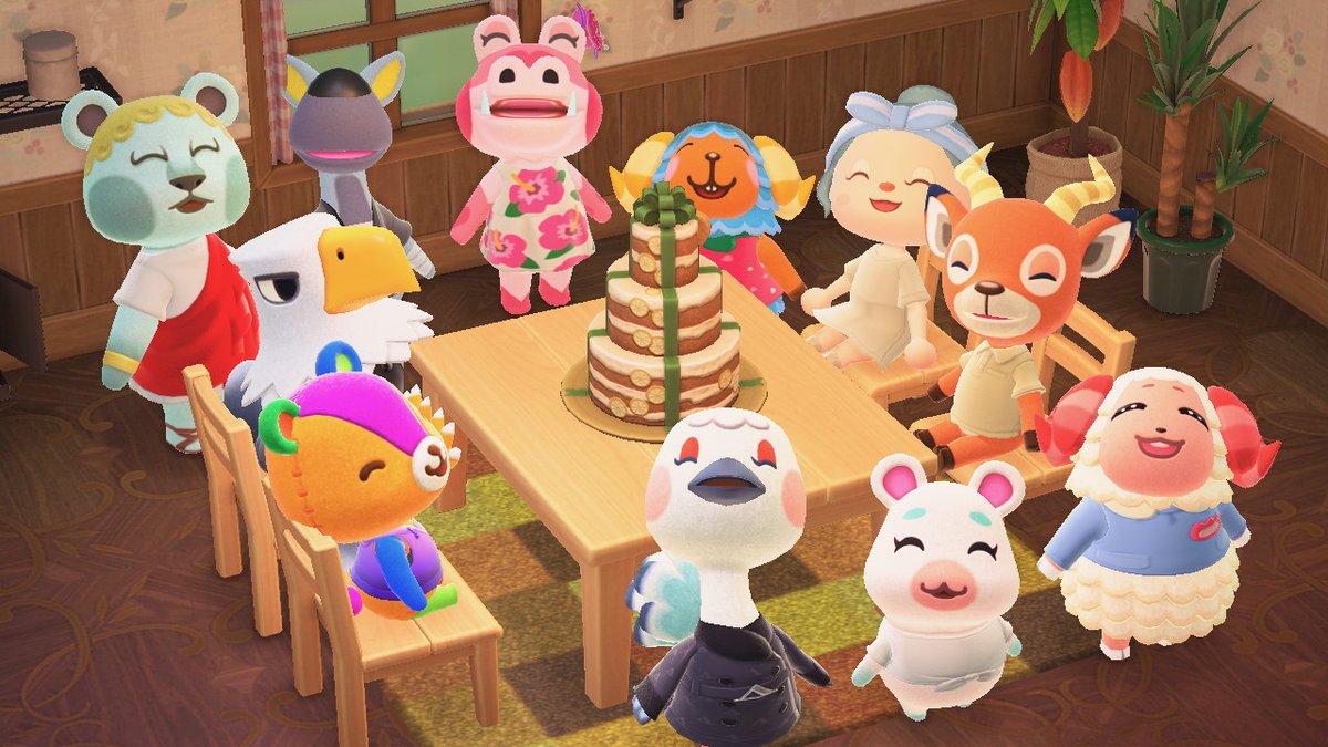 AsmaFG's tweet photo. Welome party for Apollo #AnimalCrossing #ACNH #NintendoSwitch https://t.co/eHdkYqaaZH