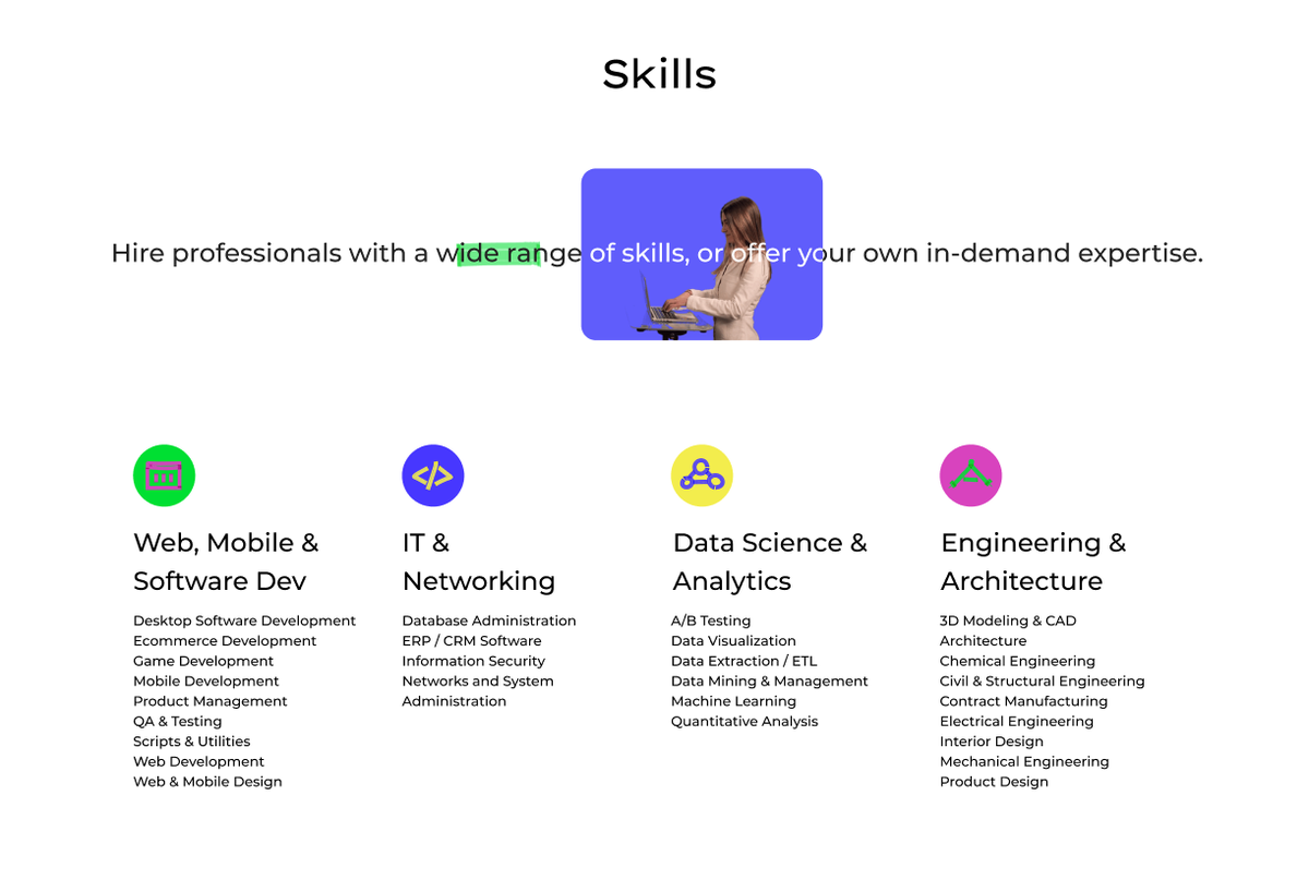 LaborXNews's tweet photo. The new Skills Page on https://t.co/mSpz31Dg4F ✅
Listing all the different skills you can select for your profile, with links to freelancers matching a certain skill.
https://t.co/hoVqSMNSZ8

#DeWork #cryptowork #cryptofreelance #cryptojob https://t.co/zShflFxX0f