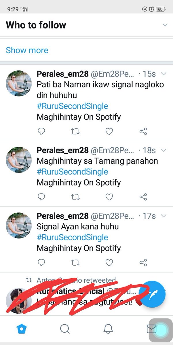 Kynicspadilla's tweet photo. Ok cgeh pa Ateh @Em28Perales hahaha!!! Damihan mo pa!!! Hahaha chaarr
#RuruSecondSingle 
Maghihintay on Spotify
@Rurumadrid8 
@RealGMAMusic https://t.co/kozsELd6sm