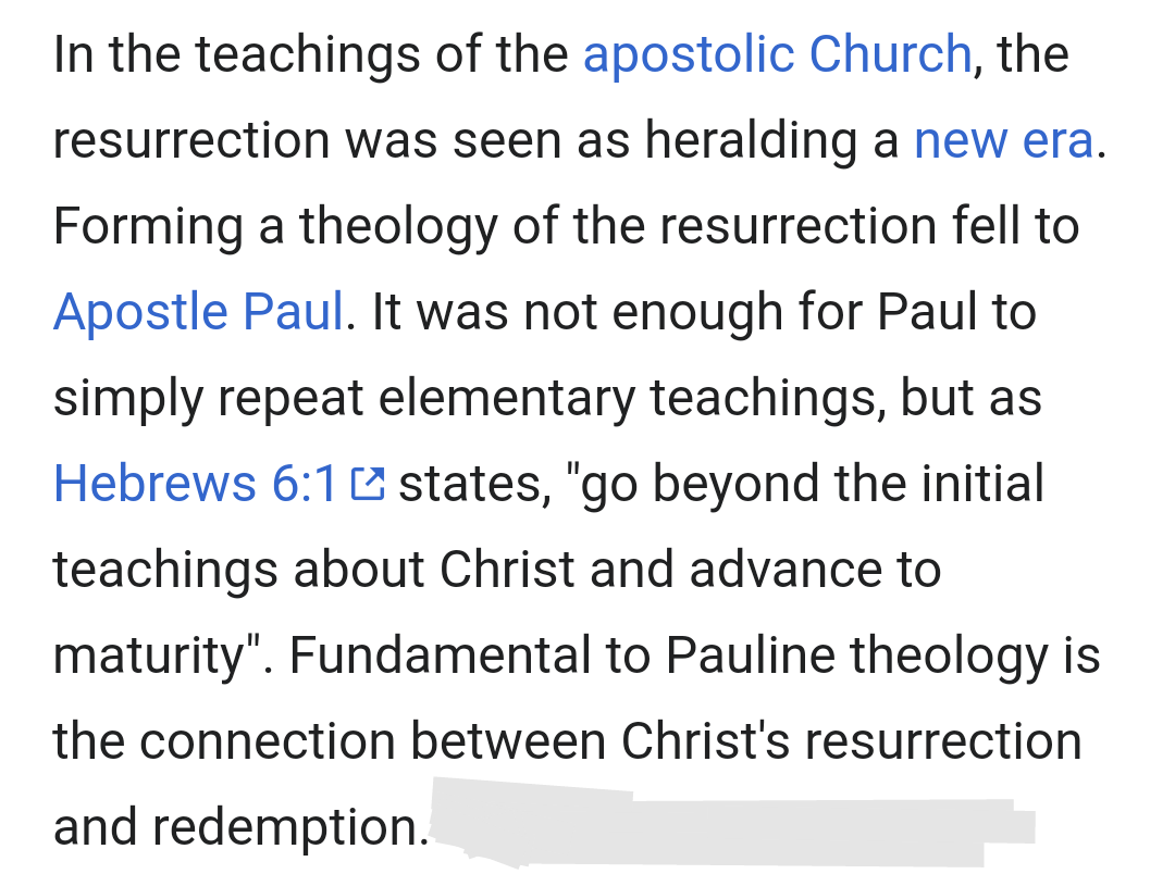 More considerations: the resurrection is considered a "new era" in the bible. and the crucifixion is regarded as "god's plan". all together, they are seen as a form of redemption for all humanity.