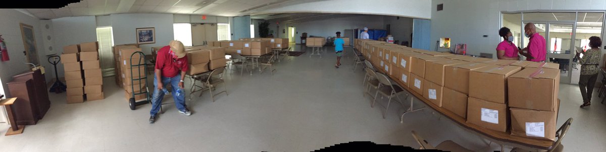 Chickasaw coaches and players helping the community