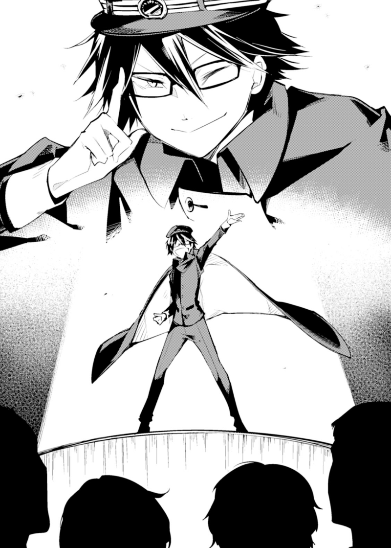 And Ranpo’s, for that matter, because you can see how much he grows and comes to like himself and what he can do!!! (when originally he had no self confidence, and thought of himself as some stupid child, while everyone else was right) in the span of under 2 years --