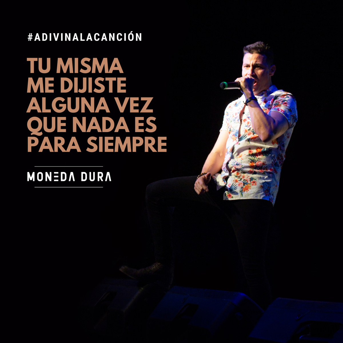 MonedaDura's tweet photo. #AdivinaLaCanción 👉 ♫ Tus lágrimas no me hacen regresar…♪ 😉😎 @NassiryLugo 📷@janycfgos
.
.
.
#MonedaDura #NassiryLugo #Callejero #MonedaDuraQuote #QuoteMD #FrasesMD #FansMD #MonedaDuraFans #MusicaCubana #Poprock #Cuba https://t.co/vrYCJW6WQF