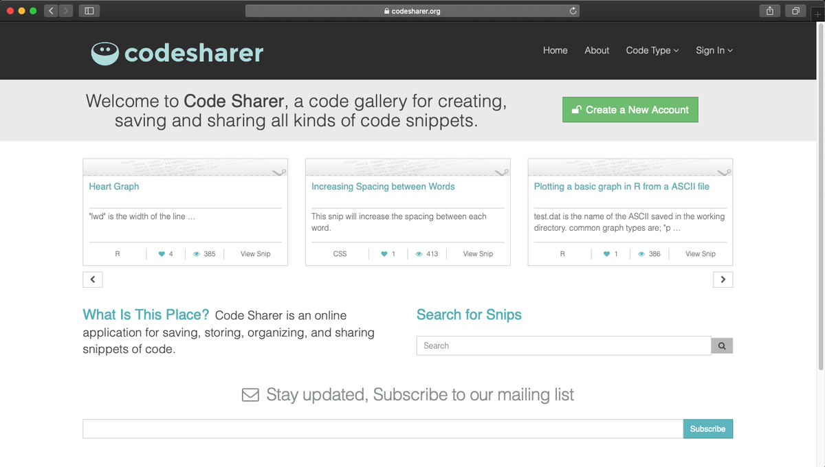 CodeSharer's tweet photo. Why not checkout @Codesharer this weekend and sign up for your free account. Share, collaborate and Learn code!
https://t.co/cSNGOYRM2W
#Code #Coding #Programming #SignUp #Free #learn #Make https://t.co/kg7nLCABkD