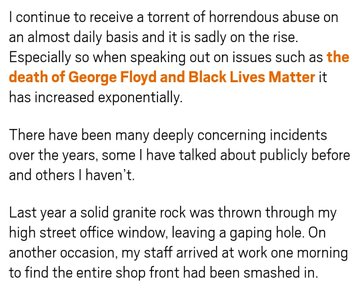 breadandposes's tweet photo. Jesus that Dawn Butler article is harrowing. But yeah, keep telling me how the oppressed and silenced people are literal billionaires and racist newspaper columnists. https://t.co/pFClTKMErq https://t.co/tt7MVMyQGx