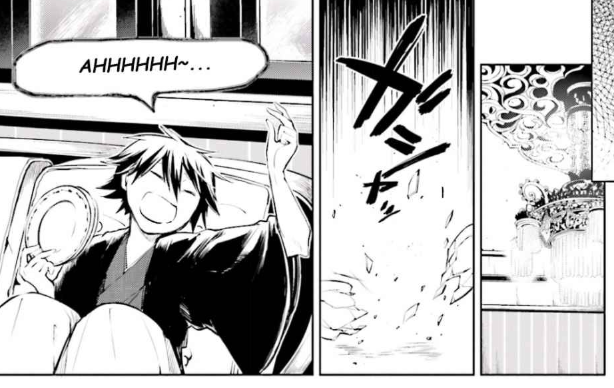 They don’t happen often, but when they do... It’s very obvious. His meltdown in front of Fukuzawa in the untold story, and how he snaps at the woman who is his closest and most trusted friend of a decade inside Poe’s book because he lost his most treasured item.