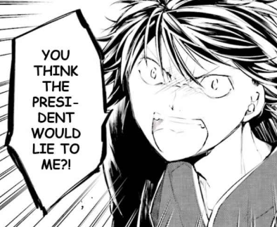 They don’t happen often, but when they do... It’s very obvious. His meltdown in front of Fukuzawa in the untold story, and how he snaps at the woman who is his closest and most trusted friend of a decade inside Poe’s book because he lost his most treasured item.