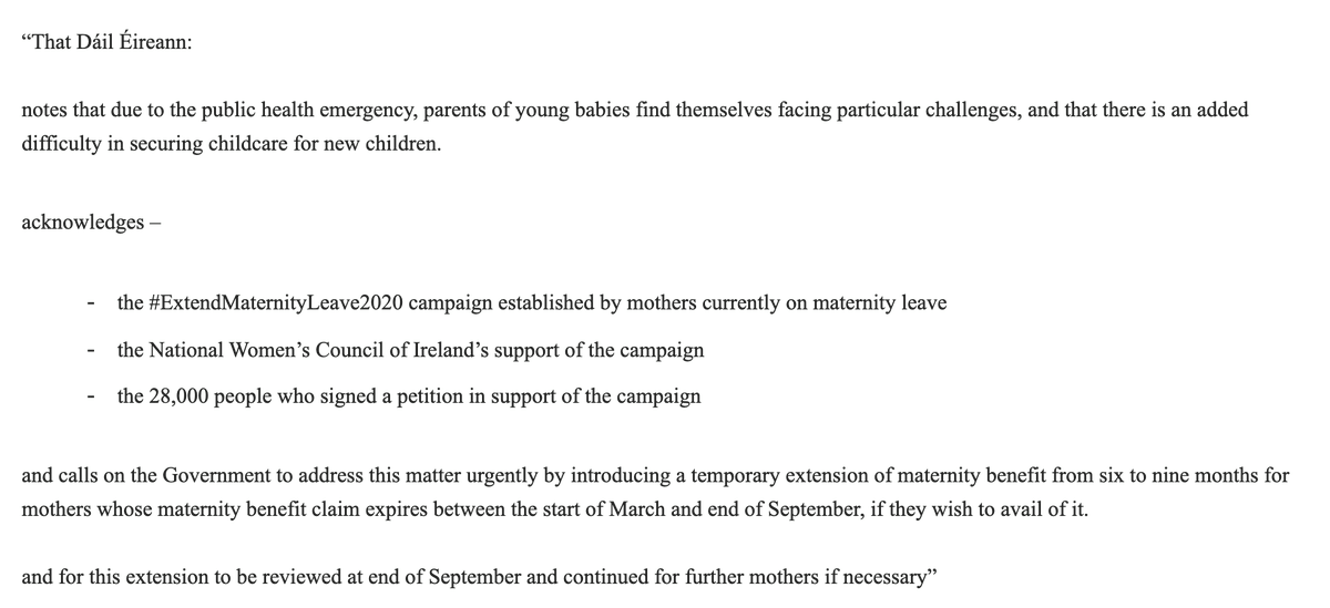 Extend Maternity Leave 2020 tweet media