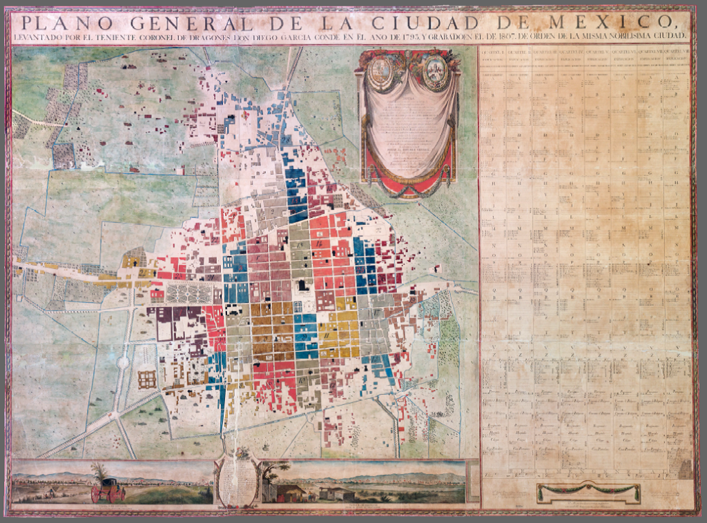 6. Diego Garcia Conde’s “Plano general de la Ciudad de México” (1793-1807)