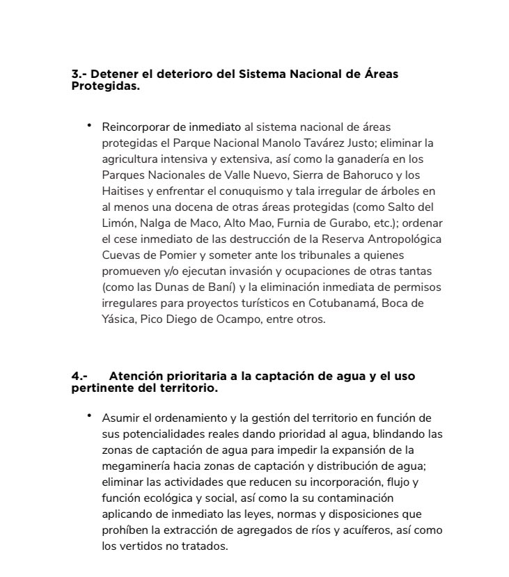 icoabreu's tweet photo. Sr. Presidente Electo @luisabinader aquí le paso un documento que contiene las 5 prioridades ambientales de RD según la #CoaliciónDefensaÁreasProtegidas para ofrecerle una idea de como abordar la designación de es@ ministr@. @AmeliaDeschamps @sergiocarlo @huchilora @altagraciasa https://t.co/lRX47aX6Pd