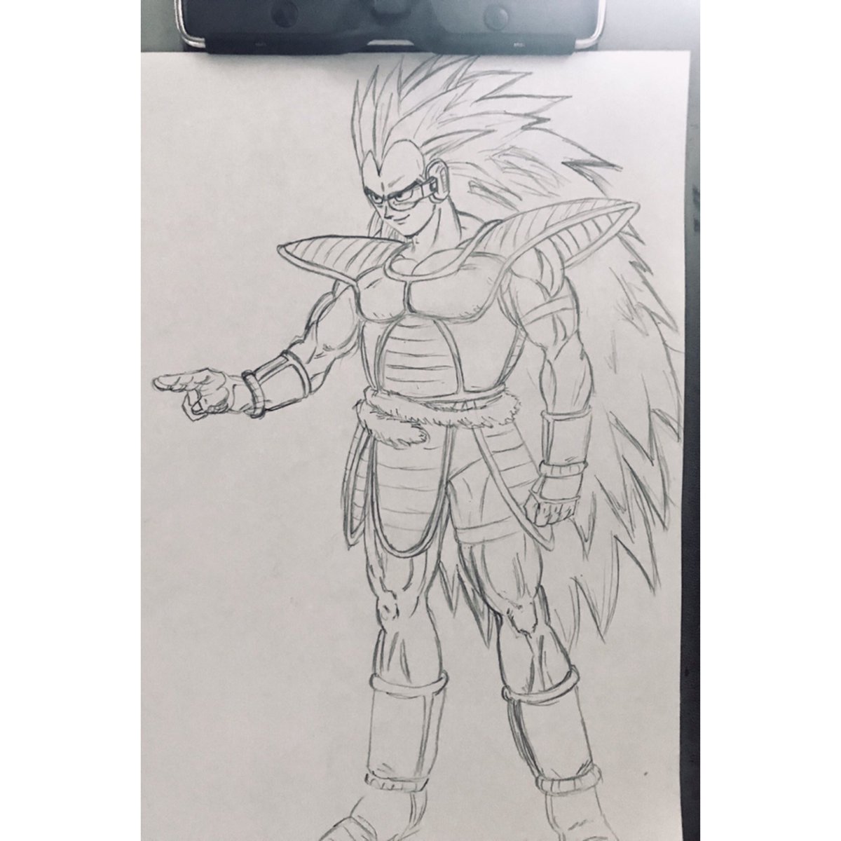 ゆうじ 落書き ドラゴンボール よわむしラディッツ 戦闘力たったの5 ゴミめ