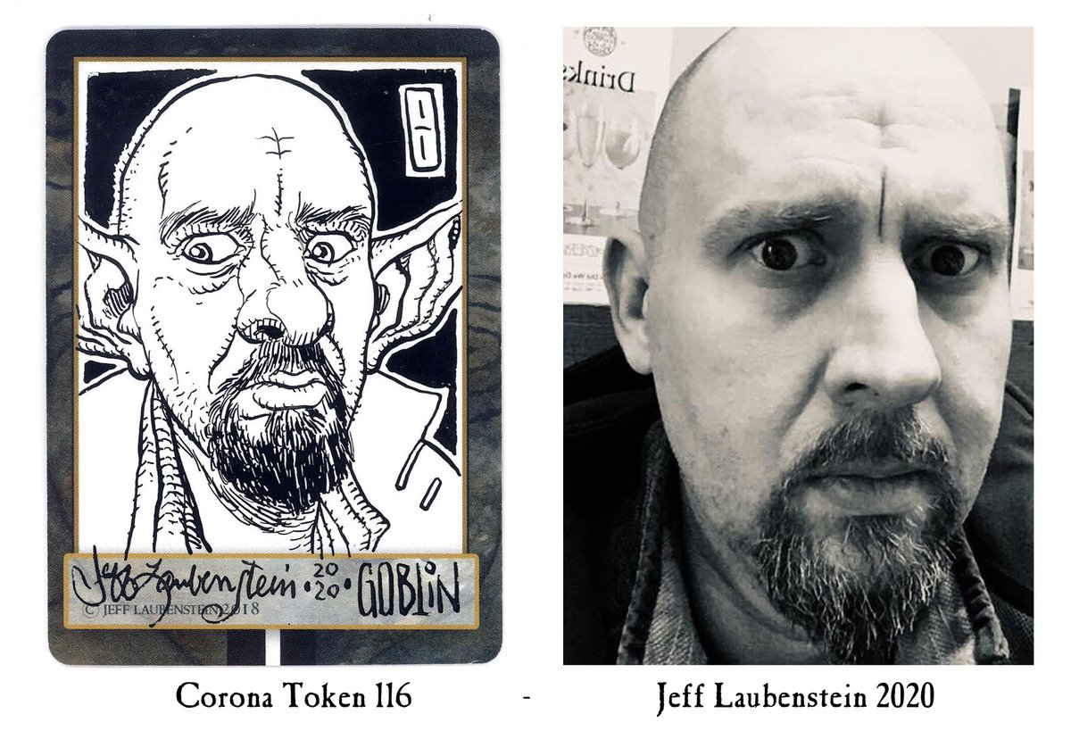 IllustratorJeff's tweet photo. Check out #CoronaToken #116. Though he looks a bit worried. May have forgotten where the pin to his goblin grenade is. Nevertheless he & I wish U a great weekend. Cheeers #MtgCustomtokens #mtgGOBLINtoken #illustrationart #illustration #workathome #MTG #GOBLIN #CFB #StarCityGames https://t.co/bCEUUOxaCc