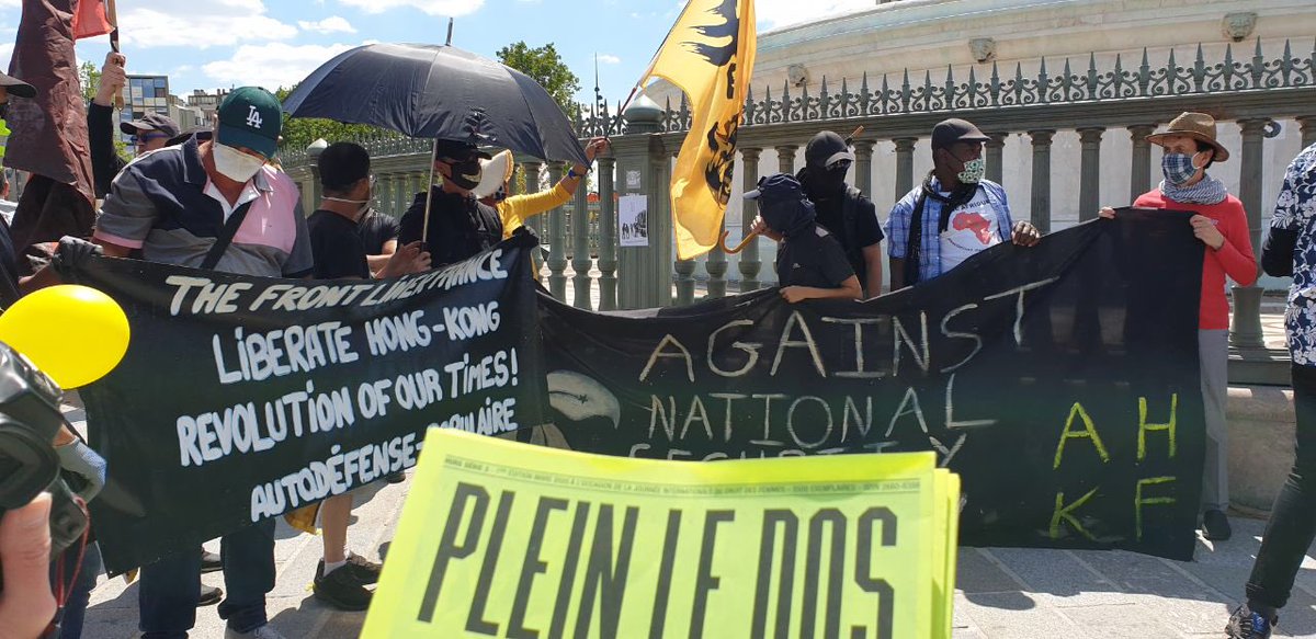 ⚠️Paris : Rassemblement de soutien à HonKong et contre la loi de sécurité Nationale en cours. On est là. https://t.co/bPn9Si4xmB