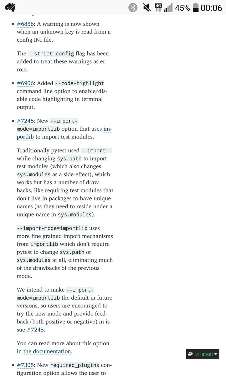pytestdotorg's tweet image. #pytest 6.0 is coming! 🕕

As a major release, it has lots of new features, improvements and bug fixes.

It also has some backwards-incompatible changes and new deprecations. 

Check the changelog: docs.pytest.org/en/latest/chan…