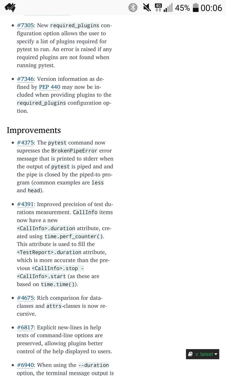 pytestdotorg's tweet image. #pytest 6.0 is coming! 🕕

As a major release, it has lots of new features, improvements and bug fixes.

It also has some backwards-incompatible changes and new deprecations. 

Check the changelog: docs.pytest.org/en/latest/chan…