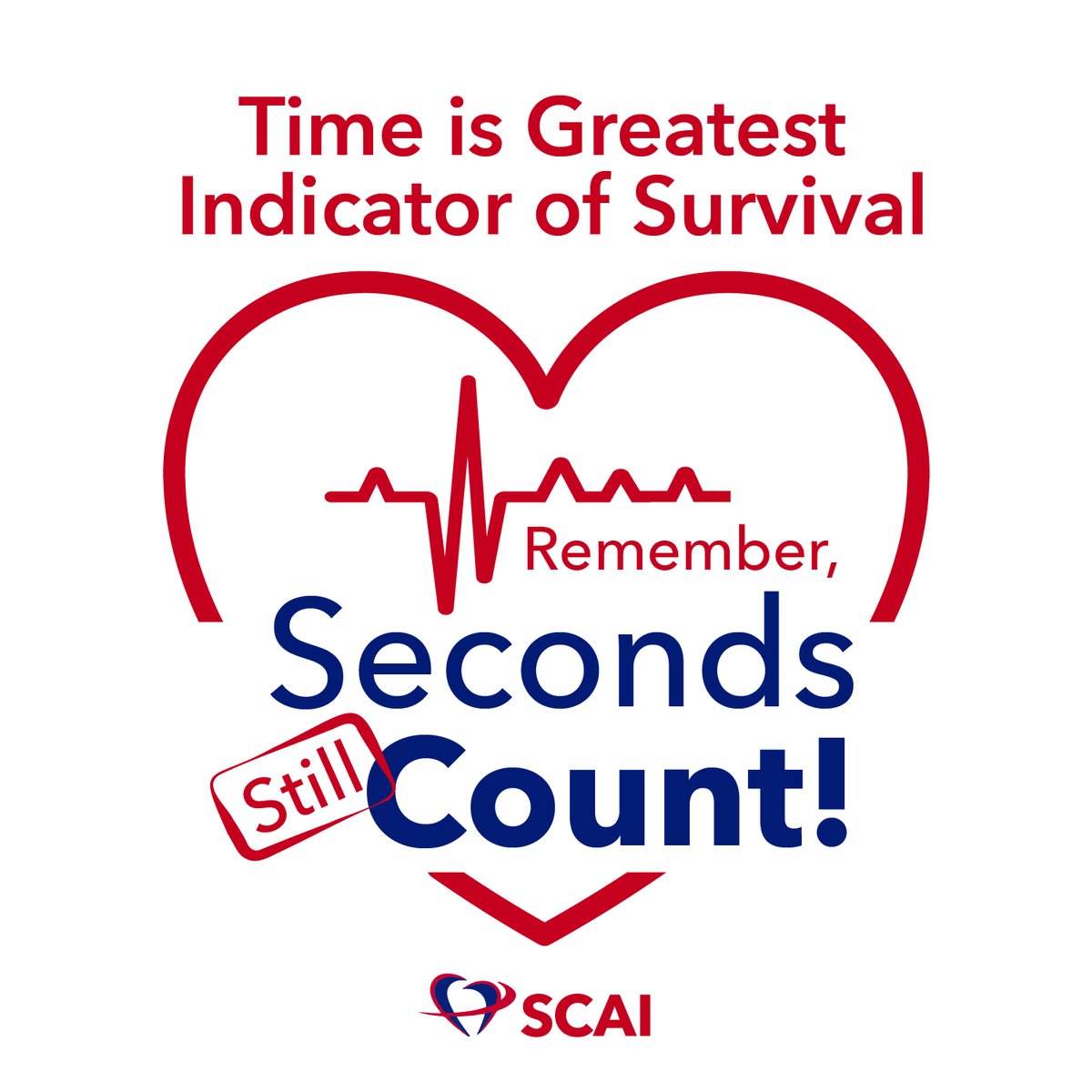 SCAI's tweet photo. A toolkit with #COVID19 resources is on the way and we'll need you to send to it your hospital administrators and c-suite. Let us know you've accepted the #SecondsStillCount challenge by using these social badges. https://t.co/J9yLVdoTo8