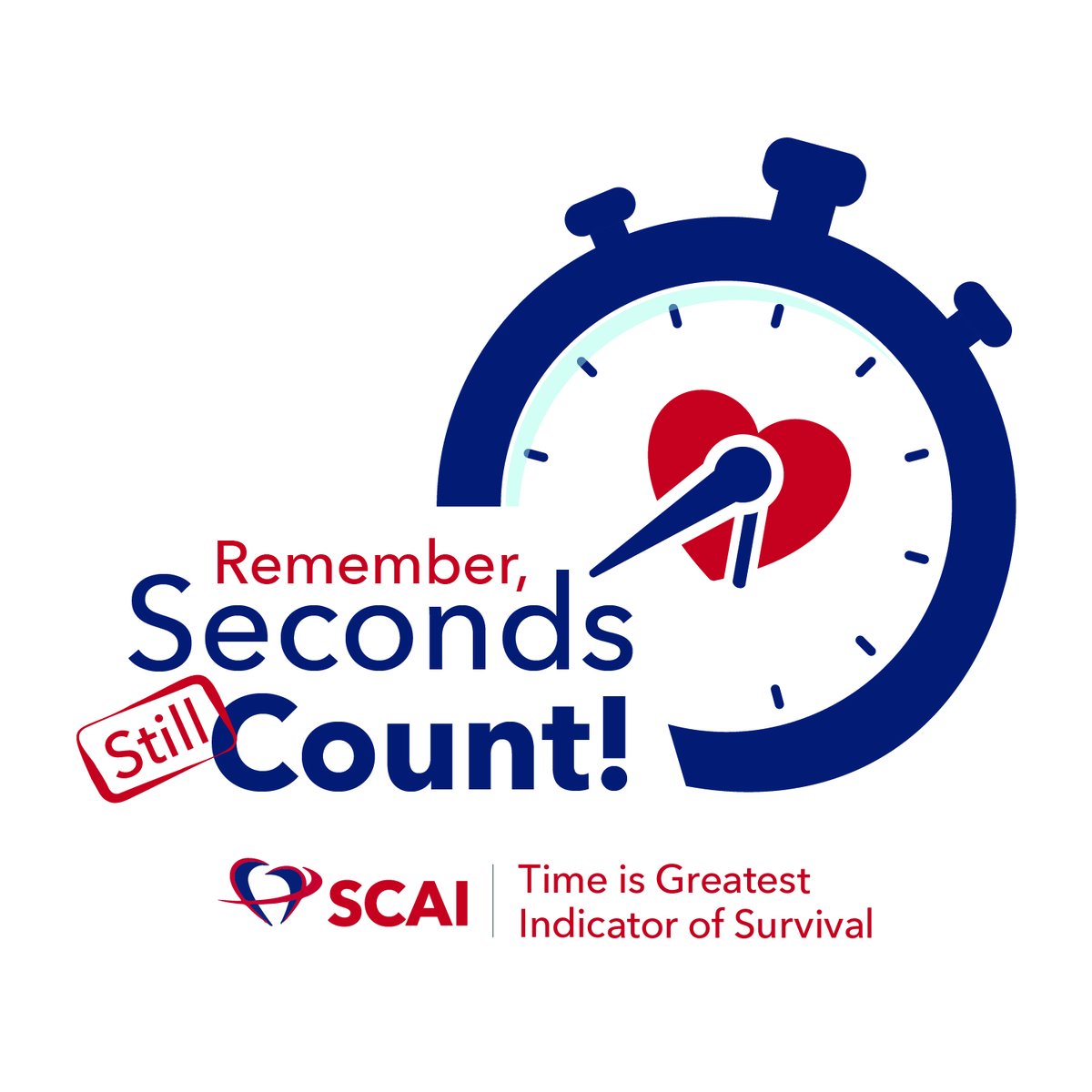 SCAI's tweet photo. A toolkit with #COVID19 resources is on the way and we'll need you to send to it your hospital administrators and c-suite. Let us know you've accepted the #SecondsStillCount challenge by using these social badges. https://t.co/J9yLVdoTo8