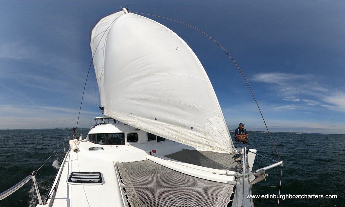 Edinboatcharter's tweet photo. We are delighted to announce we have reopened! After months sailing alone, our skipper is delighted to finally be able to have some company once again.

#sailing #GoodToGo #SailScotland #postlockdown #reopening #WildScotland https://t.co/CUzLueXGKg