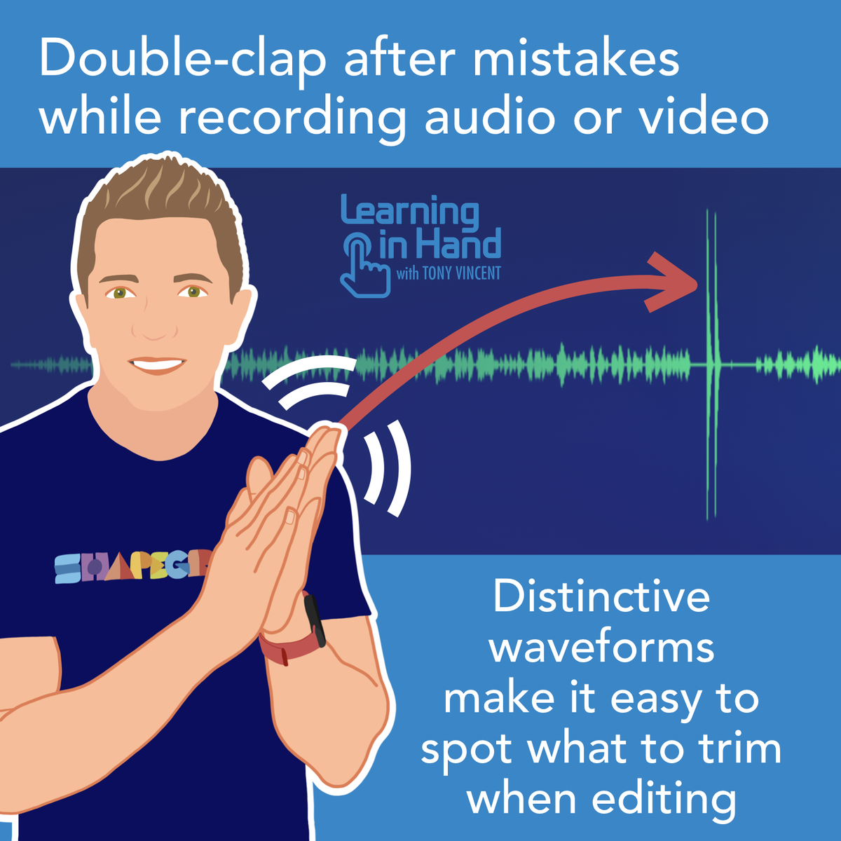 tonyvincent's tweet photo. 👏 I do a lot of clapping when I record videos and voiceovers, and it’s not because I’m applauding myself. 😉 

https://t.co/Zfg1ntCjaX https://t.co/r9FfIBBNRj