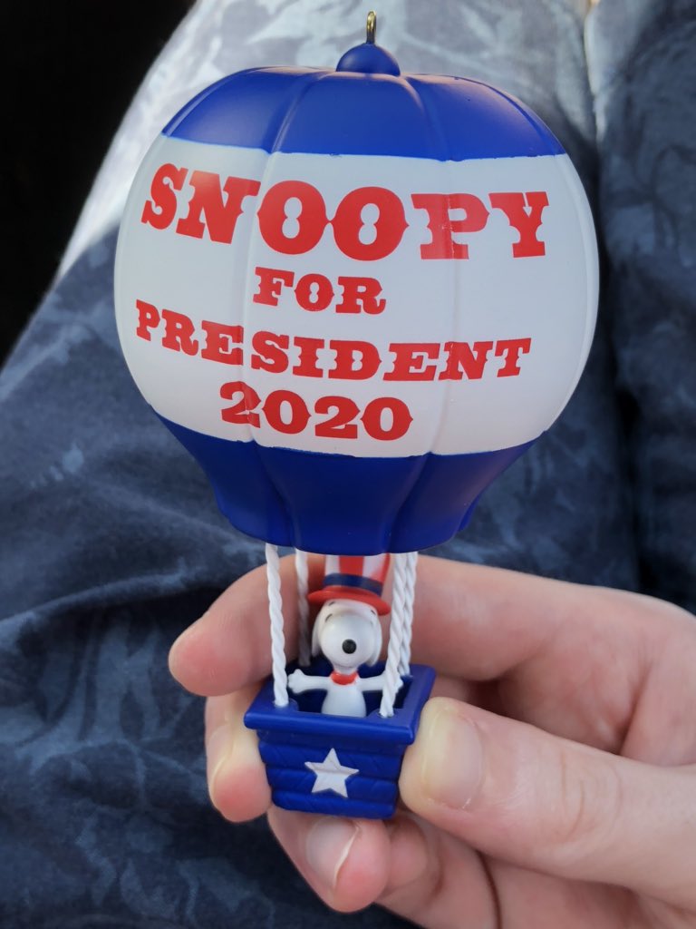 LCJReviews's tweet photo. My new favorite ornament. #Snoopy2020 @Hallmark 🇺🇸 https://t.co/0hPcVwnure