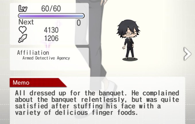as it will cause touch sensory discomfort. Ranpo goes to parties and dresses in form fitting clothes when necessary, but seems to throw a fit about it unless distracted or appeased in some way.