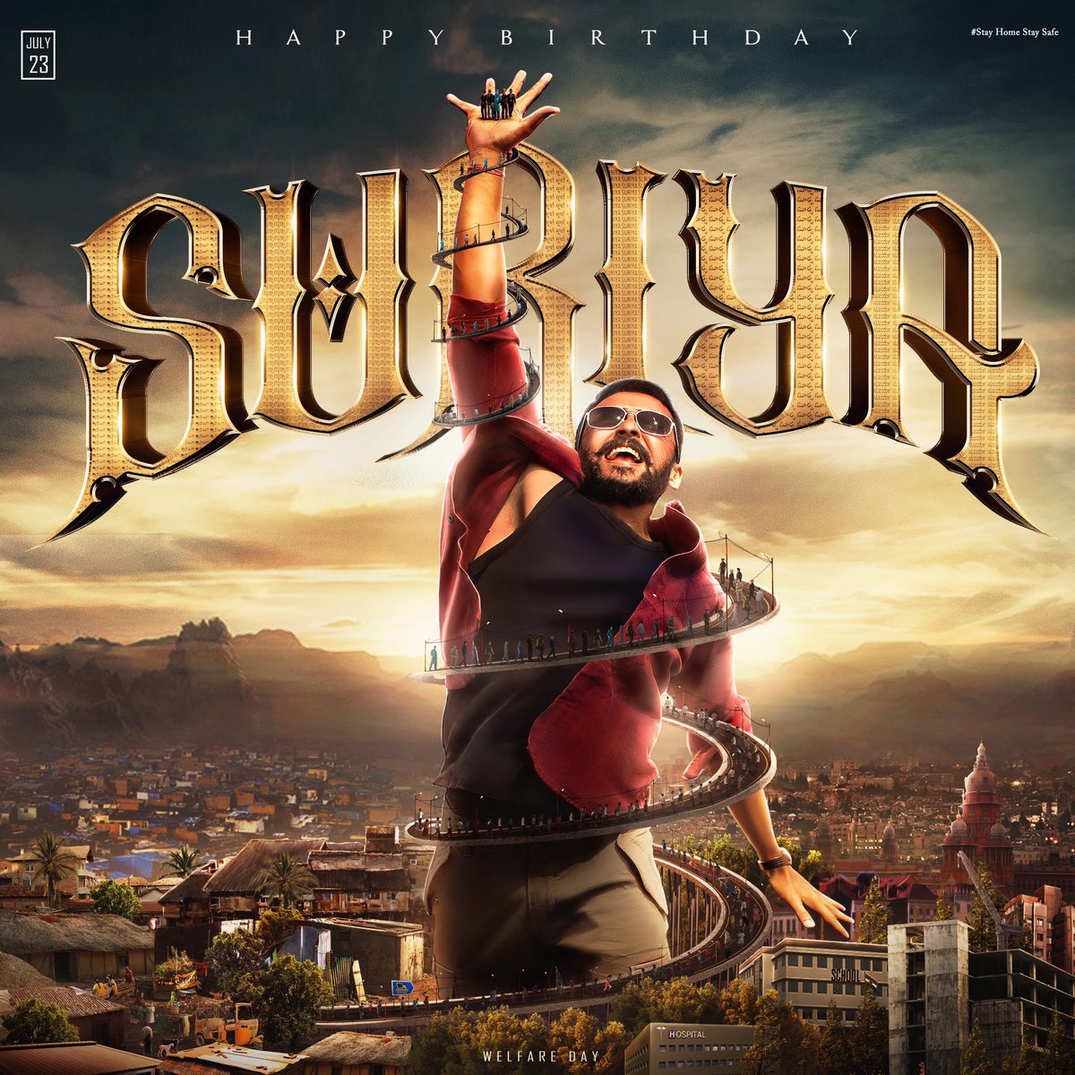 kasi_theatre's tweet photo. Here’s the Common DP to celebrate our versatile, stylish actor @Suriya_offl 😊 birthday 🎂 

#SuriyaBirthdayFestCDP https://t.co/7IU0SM6yi9