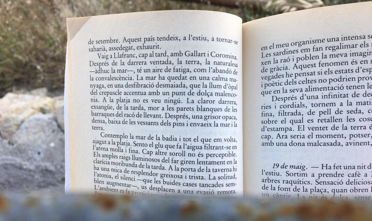 HeriCamps's tweet photo. ➡️ Alhora llegíem aquest fragment del #QuadernGris de Josep Pla i se’ns va acudir preguntar-li: “Per què t’agrada #llaurar?” per saber quina seria la seva opinió. https://t.co/biwvw8mx1E