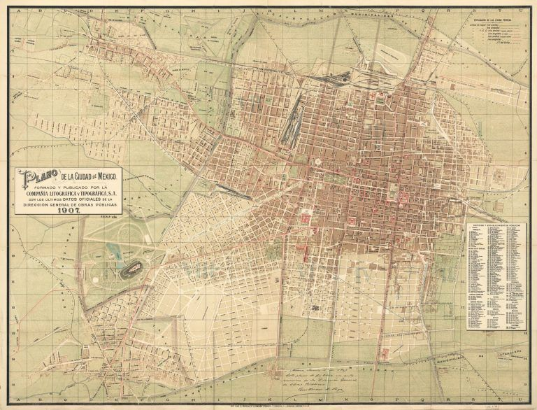 10. Map of Mexico City (1907)