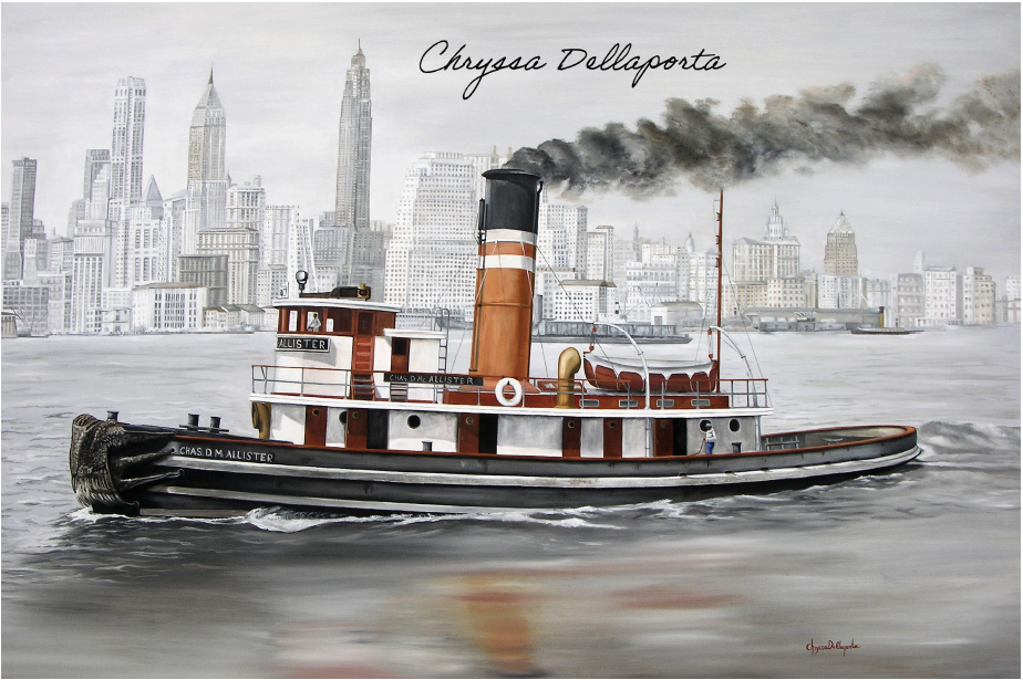 crisadelaporta's tweet photo. my #painting #oilpaintings #oiloncanvas #marinepainting #tugboat#marinegreekartist #chryssadelaporta #artgallery https://t.co/4D5KolbZCi