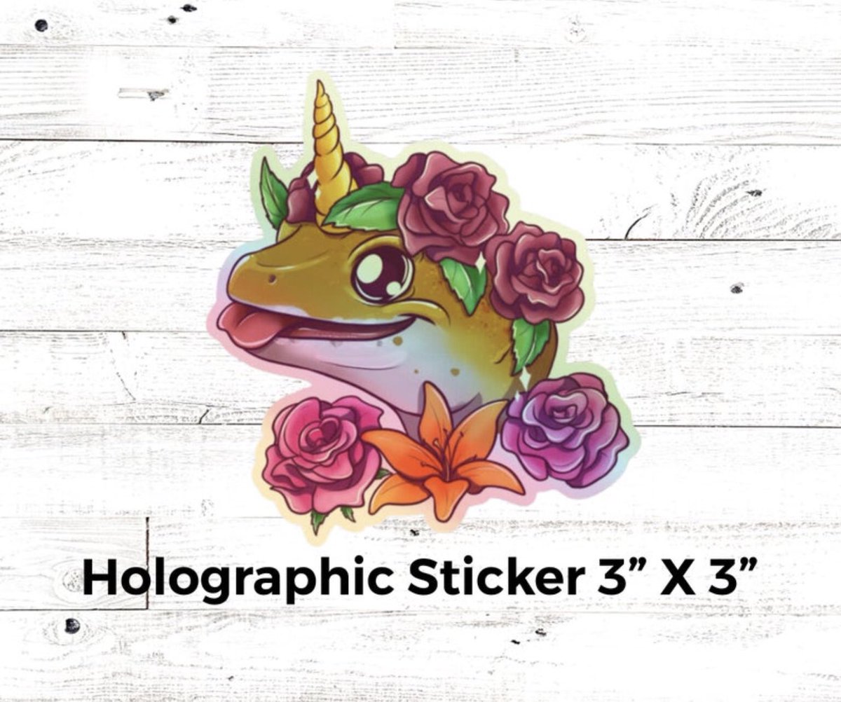 ageckoandhispjs's tweet photo. Always be yourself....Unless you can be a Leocorn.
Our Holographic Sticker is perfect for placing on tanks, computers, tumblers, cars
Check out our other holographic stickers https://t.co/s4dMWu0dvJ
#leopardgeckos #geckos #reptiles #tankdecor #reptileaccessories #geckosticker https://t.co/0tcmSoIkvP