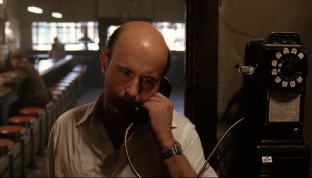 Peter Boyle delivers a great performance as Dillon, the connected bartender character in the know. His quiet disdain for Coyle comes out in the final third of the film when he carelessly pours pints over and over. It’s a great detail captures by Yates.