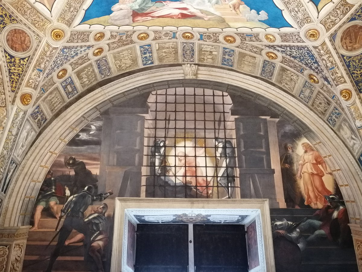 bit.ly/LiberazioneSan…
La "Liberazione di San Pietro" è uno degli affreschi di #Raffaello alle cosiddette Stanze Vaticane.  Un messaggio diretto a tutti, attraverso #arte, colori e naturalezza... #unaguidaturisticaroma #atourguiderome #romeisus #rome #roma #raffaello2020