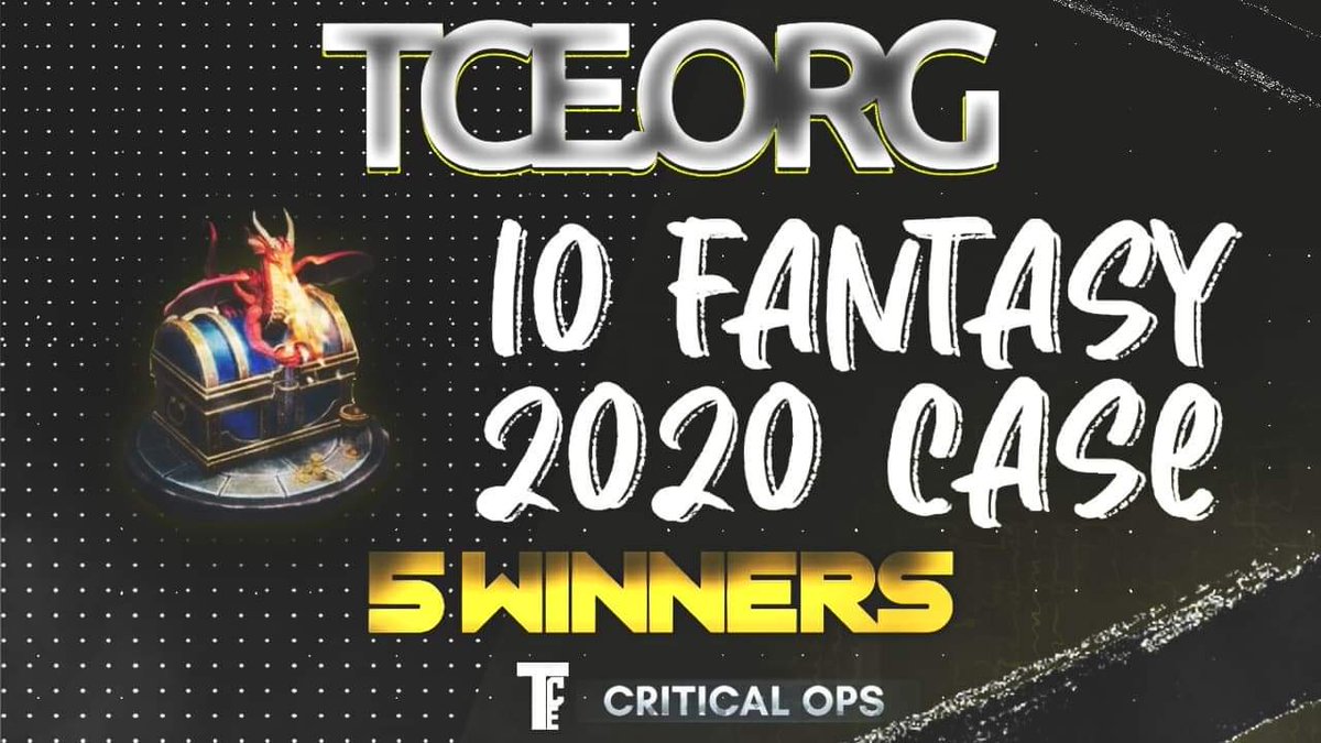 OrgTce's tweet photo. Hey everyone!
We come to you with a giveaway on
10 FANTASY CASES 2020 (5 winners, 1 case per winner on Twitter)(Other 5 cases on our server): 

♨️ Follow @OrgTce
♨️ Retweet this tweet
♨️ Post your IGN

Our Server: 
https://t.co/EdhAJMBsWy

Winners will be revealed after 7 days! https://t.co/K5jpJnYR43