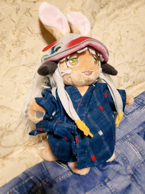 母がナナチに甚平を作ってくれた☺️? 