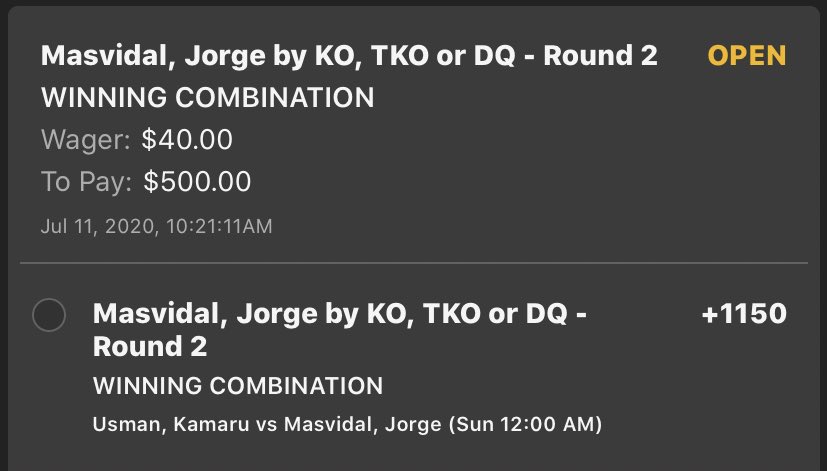 GratefulKeg's tweet photo. If Jorge Masvidal wins by KO/TKO/DQ in the second round i will give someone who 

Retweets
Favorites 
And replies to this tweet with a winning pick from one of the first four fights

$250. 

LETS GO BOYS. https://t.co/H5Gvb9xfTr
