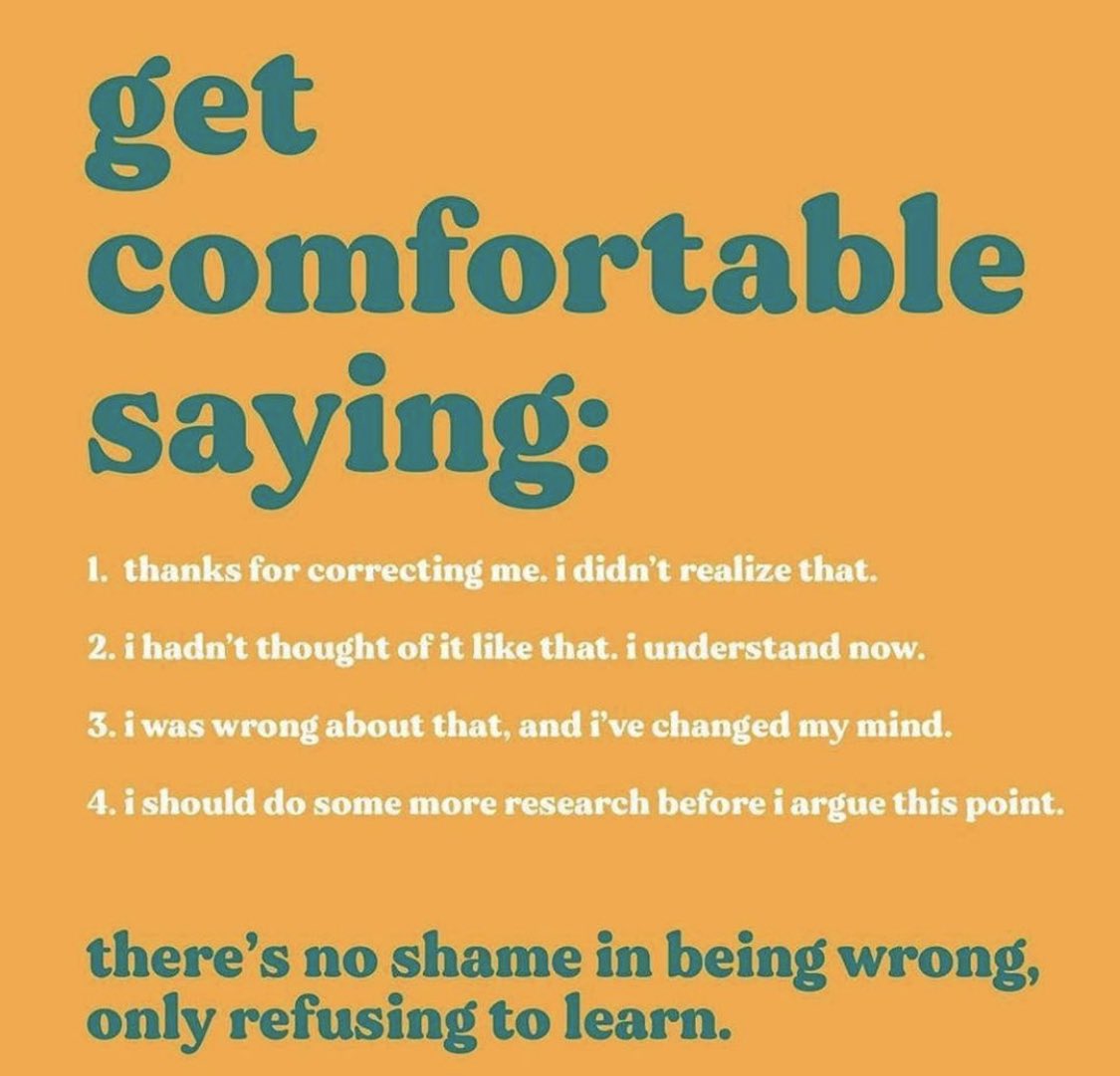 MrsRGalvan's tweet photo. Not always right, but I strive to listen and consider other’s opinions. #alwayslearning #everchanging https://t.co/ToUJGNqLvS