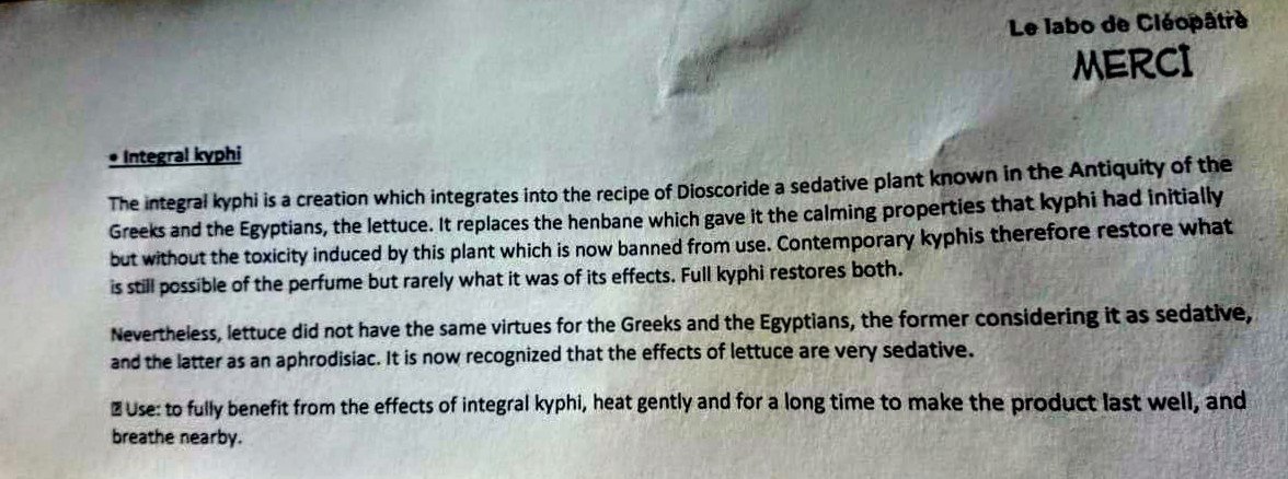 SarahJanes77's tweet photo. My Kyphi/Kapet has just arrived in the post 📯 ♥
Looking forward to recreating the ancient Egyptian temple vibe in my bedroom.
French artisanal perfume lab #lelabodecleopatra
🛏 #ancientegypt #culture #perfume #scent #beauty #templeincense #kyphi #kapet #religion #Egyptology https://t.co/jJyYLbwt3F