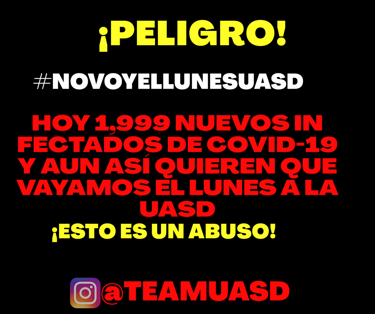 TeamUasd's tweet photo. #NoVoyElLunesUasd https://t.co/NBBb938hye