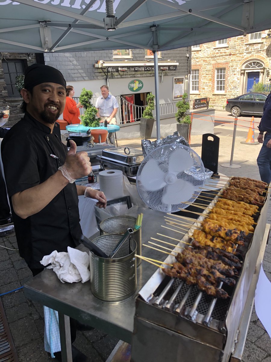 Chicken and beef satay #Kinsale street food