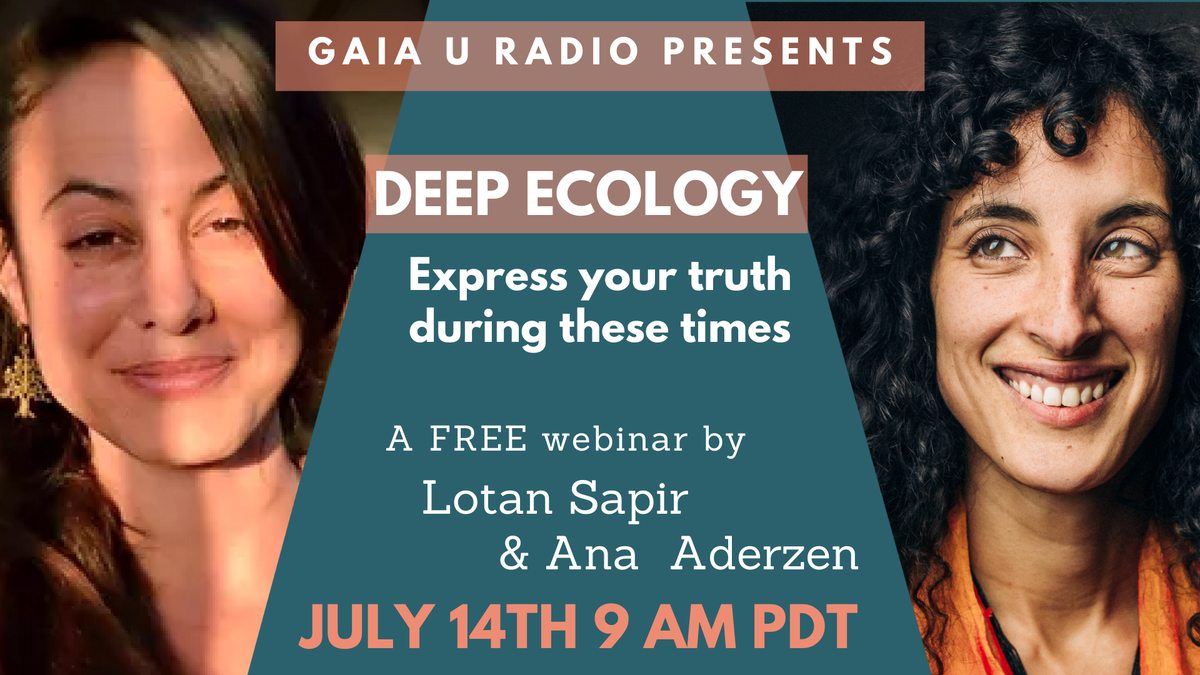 Gaia_University's tweet photo. Join us for the next Gaia Radio Call with Ana and Lotan as they innovate an online space that enables us to go deep within, sense our inner truth and let it out in our unique way.
#theworkthatreconnects #deepecology 
https://t.co/JvhFYJeYTO https://t.co/RDl7eVIQsO