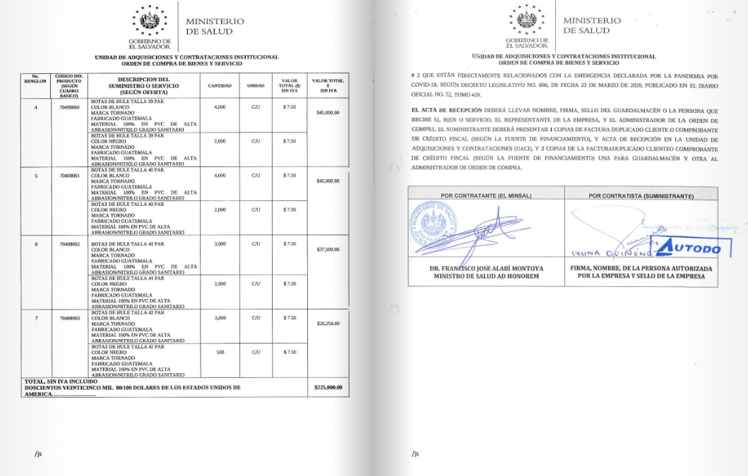 #COVID19SV Ministro Alabí compró $225 mil en botas para médicos a empresa de su familia que se dedica a vender respuestos liberalsv.com/ministro-alabi…