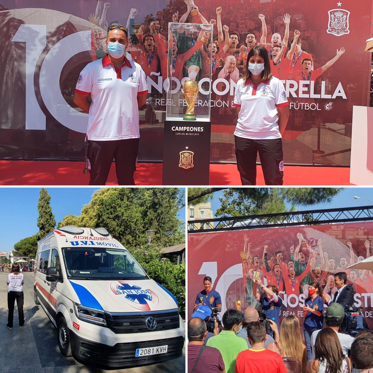 ambSANJOSE's tweet photo. @sefutbol #10aniversario #SanJosénoduerme #SanJoséconeldeporte #Campeonesdelmundo #Madrid https://t.co/NSICSwBKdL