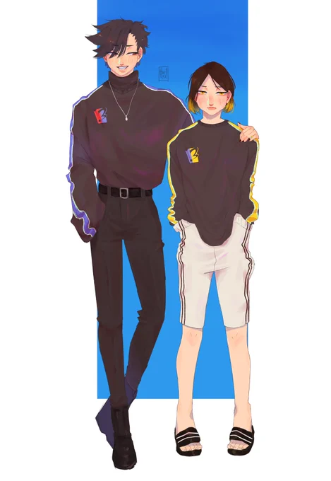 heyyy its them, i love them #kuroken #haikyuu #hq #artph 