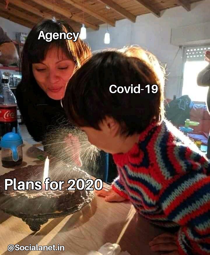 SocialPlanetIn's tweet photo. 2020 🙄

#agency #adagencylife #agencylife #marketinglife #memester #trendingmemes #humor😂 #adcampaign #socialmedia #socialmediamarketing #creativedesigner #websitedesign #advertisingagency #memesdaily #digitalmarketinglife #SaturdayThoughts https://t.co/ulFs28KK4X