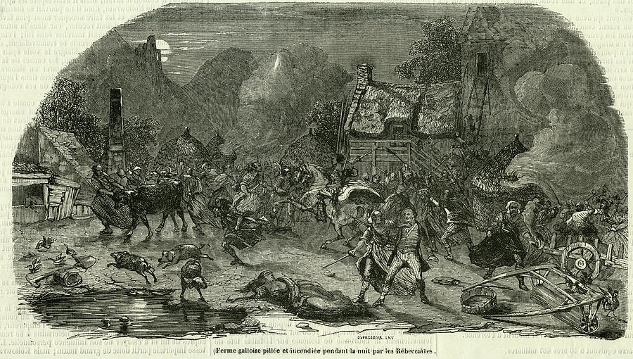 In May 1839, a group of men in women's clothes attacked and demolished a turnpike at Efail-wen, Carmarthenshire.Their riots would empower the poor.They became a totem.A symbol of rebellion, against English wealth.They were Merched Beca: The Daughters of Rebecca.THREAD 