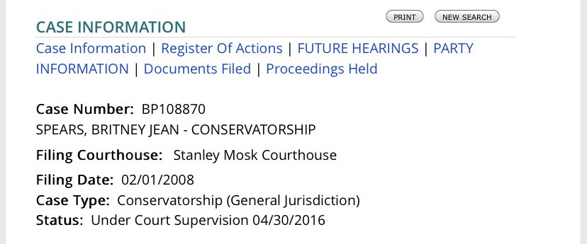 A reminder that #FreeBritney can’t be a conspiracy if there’s an entire case file dedicated to it under case #BP108870